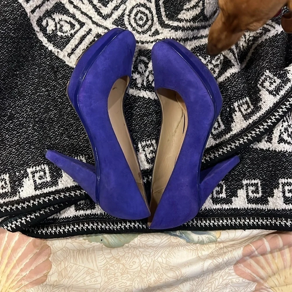Antonio Melanie blue 4 inch heels